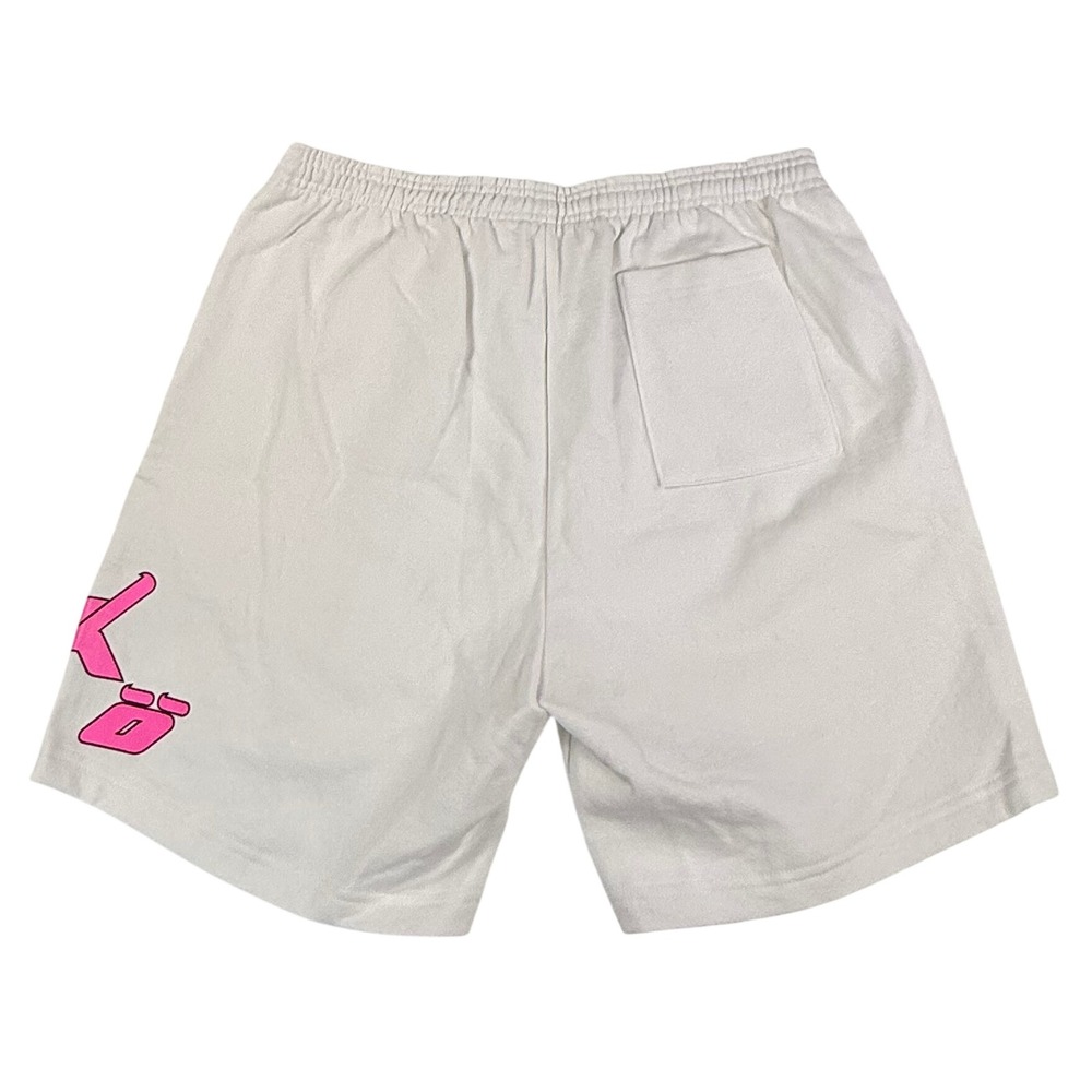 Sicko Born From Pain 375 Showroom White Pink Puff Print Sweat Shorts Mens XL - Picture 2 of 8